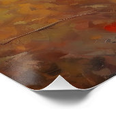 Poster Doberman en automne Feuilles automne Inspire (Coin)