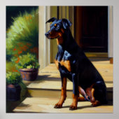 Poster Doberman Pinscher Chien (Devant)