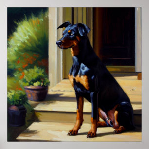 Poster Doberman Pinscher Chien