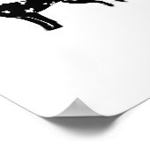 Poster Doberman Pinscher Chien - Halloween Lune Silhouett (Coin)