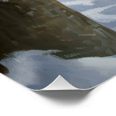 Poster Doberman Pinscher Laisser Neige Noël (Coin)