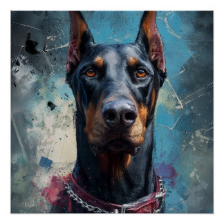 Poster Doberman – Strength and Loyalty
