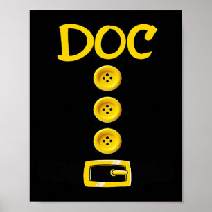 Poster Doc Dwarf Costume d'Halloween Couleur Correspondan