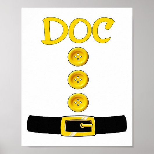 Poster Doc Dwarf Costume d'Halloween Couleur Correspondan (Devant)