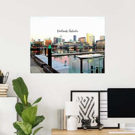 Poster Docklands, Australie (Bureau à domicile)
