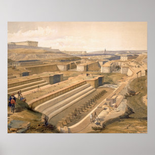 Poster Docks at Sebastopol, plate from 'The Seat of War i