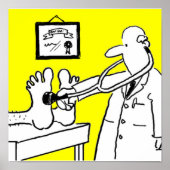 Poster Docteur avec stéthoscope (Devant)