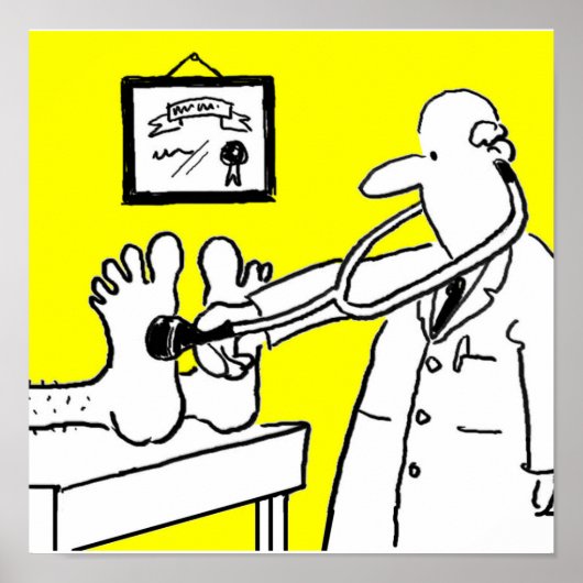 Poster Docteur avec stéthoscope (Devant)