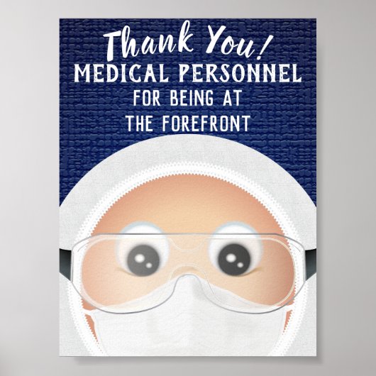 Poster Docteur Emoji | MERCI (Devant)