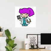 Poster Docteur Girl (Bureau à domicile)