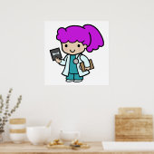 Poster Docteur Girl (Cuisine)