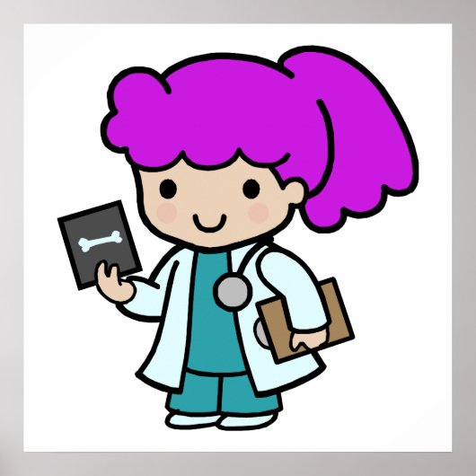 Poster Docteur Girl (Devant)