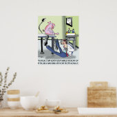 Poster Docteur Handles Pulled Hamstring Pas professionnel (Cuisine)