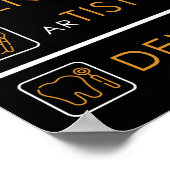 Poster Docteur ingénieur Artiste Dentiste Dental Assistan (Coin)