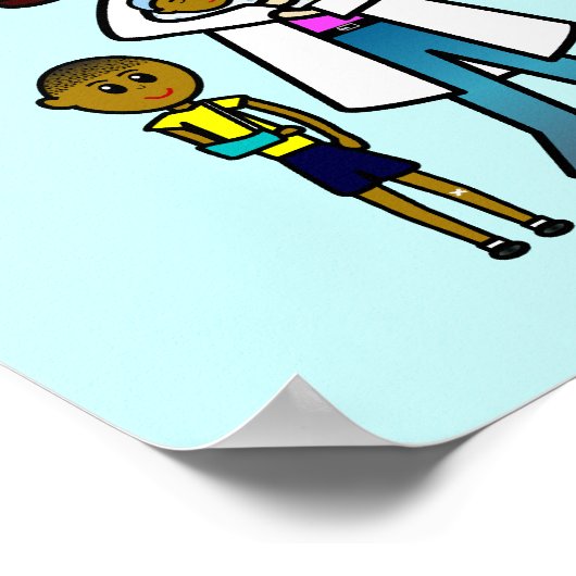 Poster Docteur lumière fille (Coin)