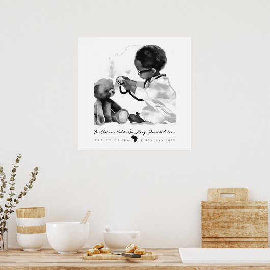 Poster Docteur noir (Cuisine)