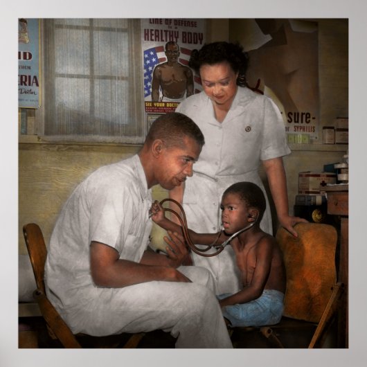 Poster Doctor - Pediatrician - From the heart 1942 (Devant)