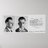 POSTER DOCUMENT DE FICHIER RECHERCHÉ DILLINGER 1933 (Devant)