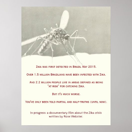 Poster documentaire de Zika par RoseWrites (Devant)