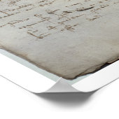 Poster Documents mercantiles, lettre d'acceptation de cha (Coin)