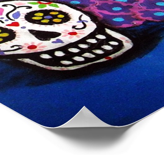 POSTER DOD SKULLS FLEURS (Coin)