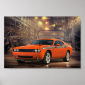 Poster Dodge Challenger (Devant)