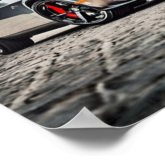 Poster Dodge Challenger Hellcat dans la nature | (Coin)