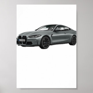 Poster Dodge Challenger SRT American Muscle Car Performa