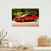 Poster Dodge Challenger surchargé (Cuisine)