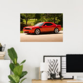 Poster Dodge Challenger surchargé (Bureau à domicile)