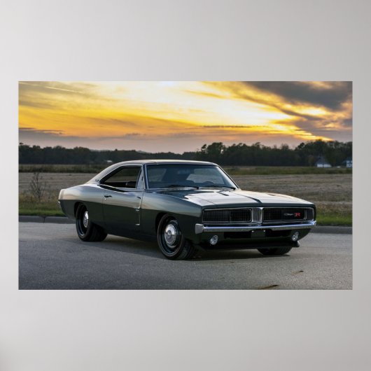 Poster Dodge Charger 1969 (Devant)