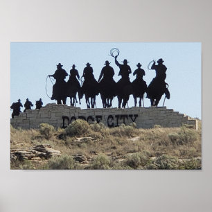 Poster Dodge City, Kansas - Wild West Town