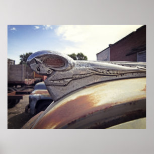 POSTER DODGE TRUCK HOOD ORNAMENT 1949