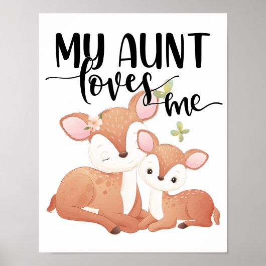 Poster Doe et Fawn Ma tante m'aime (Devant)