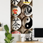 Poster d'oeufs chinois (Bureau à domicile)