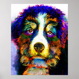 Poster dog 157 Bernese Mountain