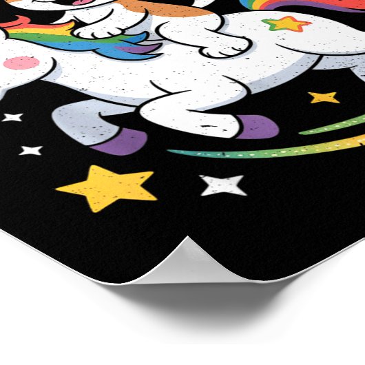 Poster Dog And Unicorn Space Galaxy Rainbow Dogs (Coin)