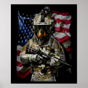 Poster Dog Baby rottweiler