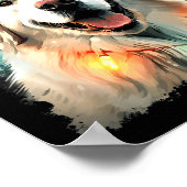 Poster Dog Great Pyrenees Christmas  (Coin)