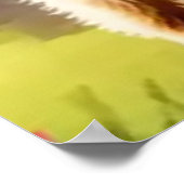 Poster Dog Greeting steam train (Coin)