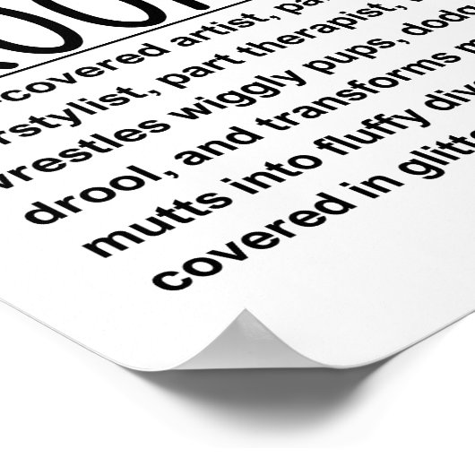 Poster Dog groomer (Coin)