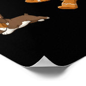 Poster Dog Mom Shirt Gingerbread Chasing French Bulldog C (Coin)