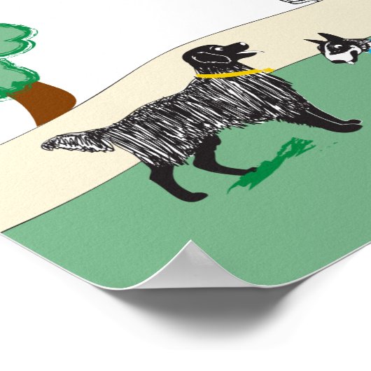 Poster Dog Park (Coin)