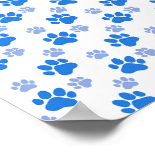 Poster Dog Paw Print Simple Animal Lover Cute Puppies