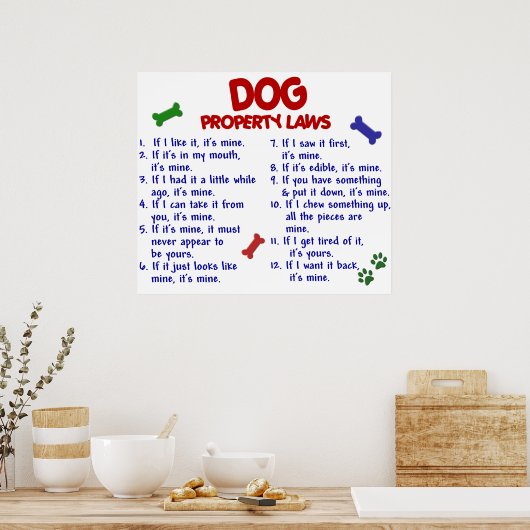 POSTER DOG PL2 (Cuisine)