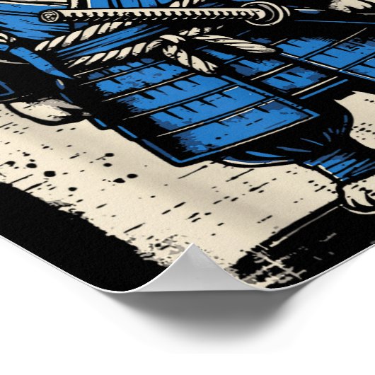 Poster Dog Pug Samurai Funny Japanese Warrior Art Men Wom (Coin)