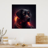 Poster Dog Red (Keuken)