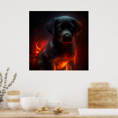 Poster Dog Red (Keuken)