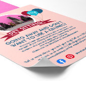 Poster dog walker pet sitting pet service grooming flyer (Coin)