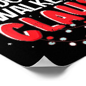 Poster Dog Walker Santa Claus Christmas Matching Costume (Coin)